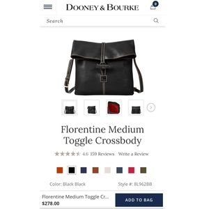 Dooney & Bourke Florentine Medium Toggle Crossbody